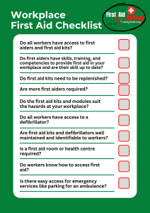 First Aid Action - Workplace First Aid Checklist